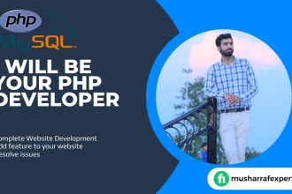 develop and fix PHP websites using laravel codeigniter yii or custom PHP