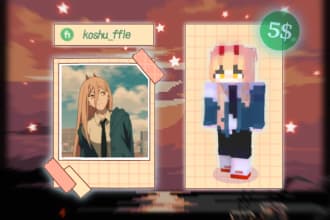 make a custom minecraft skin for you