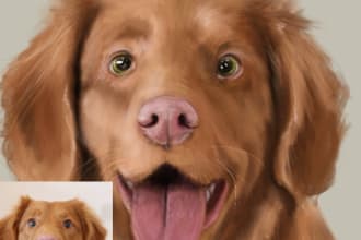 do pet portraits, transform your furry friend into art