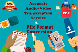 transcribe audio or video to text for you