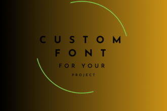 design a custom font for your business