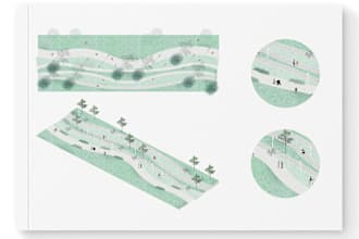 render site and urban plan using photoshop