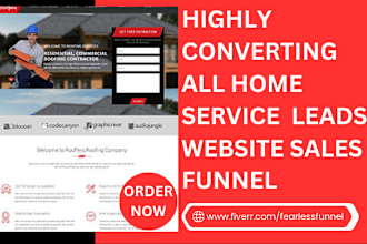 generate roofing leads real estate contractor plumbing hvac roofing website