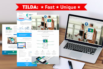 design a website, landing page for you in tilda
