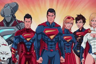do superhero action comic