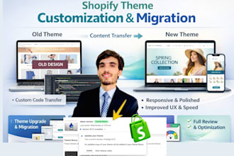 change shopify theme or update upgrade, theme customization