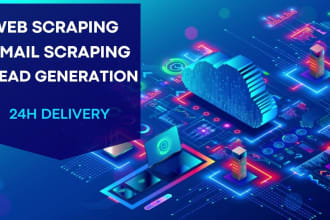 do web scraping, email scraping and data mining of any site