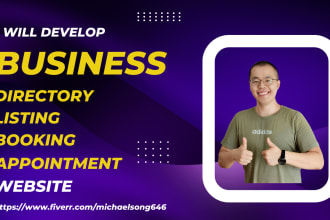 develop a professional directory listing website