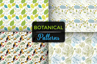 make high quality botanical seamless pattern, floral pattern