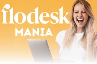 setup your flodesk account, design flodesk email templates and workflows