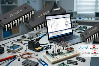 do programming, coding for atmega, atmel and avr microcontroller project