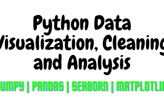do data visualization in python using pandas,maplotlib,seaborn