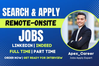 search and apply for remote jobs and onsite jobs or any job application