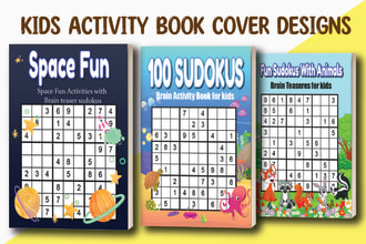 design kids activity book interior cover kids coloring book cover for kdp