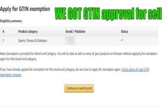 fix the amazon listing brand name issue gtin and remove the error 5665 8541