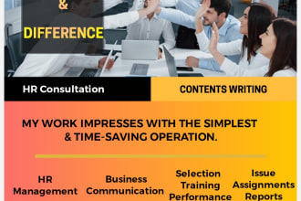 write contents of business communication, HR management