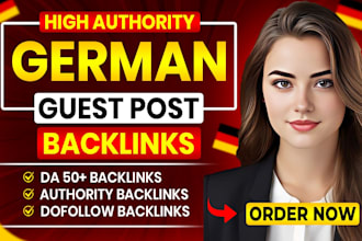 provide SEO german backlinks via german guest posts high da link building