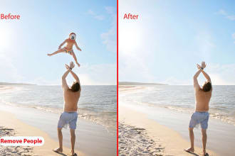 do object removal, add or remove people, and cut out images of unwanted person