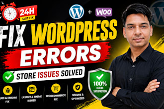 fix wordpress issues, fix woocommerce errors and bugs fast