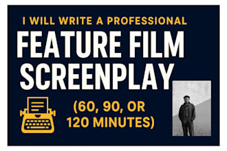 write  feature film screenplay in hindi and english
