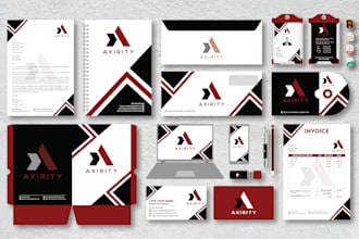 design business card letterhead invoice stationery all items branding stationary
