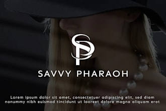 design personal brand logo, name initial lettering monogram