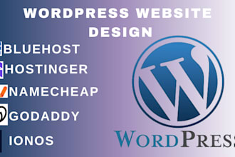 wordpress webiste on bluehost, bluehost wordpress, siteground, hostinger