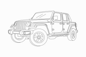 create vector line art of any image, sketch, coloring book
