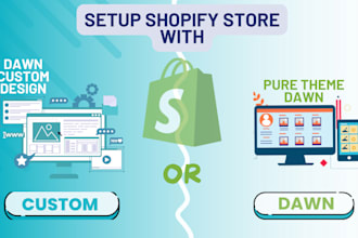 develop shopify store with dawn theme, custom dawn with tailwind css