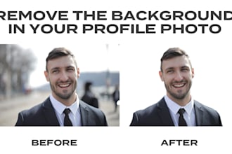 remove the background of your profile photo