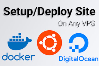setup your websites on digitalocean, aws, gcp, docker image