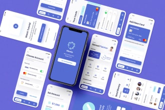 design fintech app, bank app, investment app, cash app loan app banking app