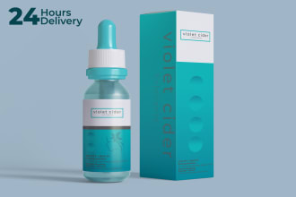 create a pixel perfect packaging and label design for you