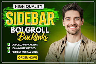make high authority dofollow sidebar backlinks