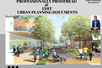 professionally prepare, proofread and edit urban planning articles and research