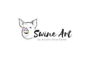 design a professional swine art logo for your business