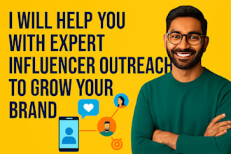 help you with expert influencer outreach to grow your brand