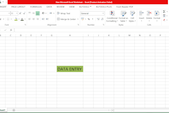 do data entry in excel and anywhere