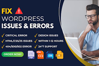 fix wordpress issues, fix wordpress error, wordpress bug fix, woocommerce fix