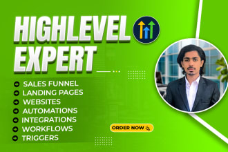 build go high level sales funnel and websites as a gohighlevel expert