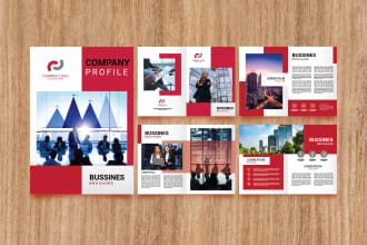 create a company profile, brochure, ebook, bifold design