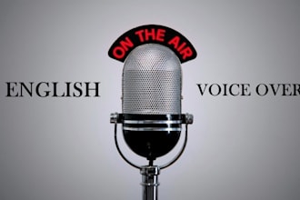 do a voice over in english