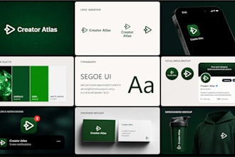 design modern saas logo and brand identity