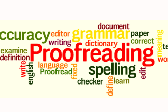 proofread, rewrite and edit any document
