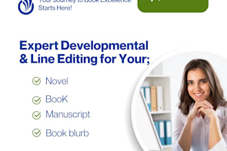 perfectly edit your book, book blurb, novel, or manuscript