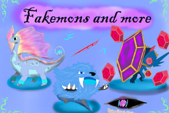 design custom pokémon, fakemon, regional forms or convergent species