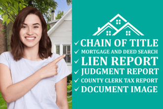 do property title search chain of title real estate title