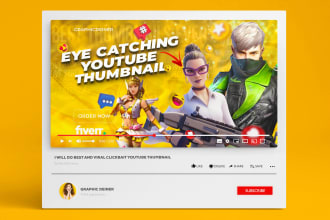 design eye catchy click bait youtube viral catchy thumbnail