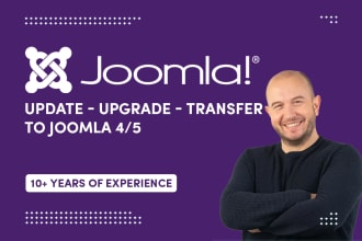 update or upgrade joomla website to joomla 4 or joomla 5