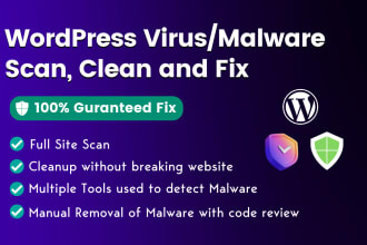 remove malware, clean malicious code of wordpress websites
